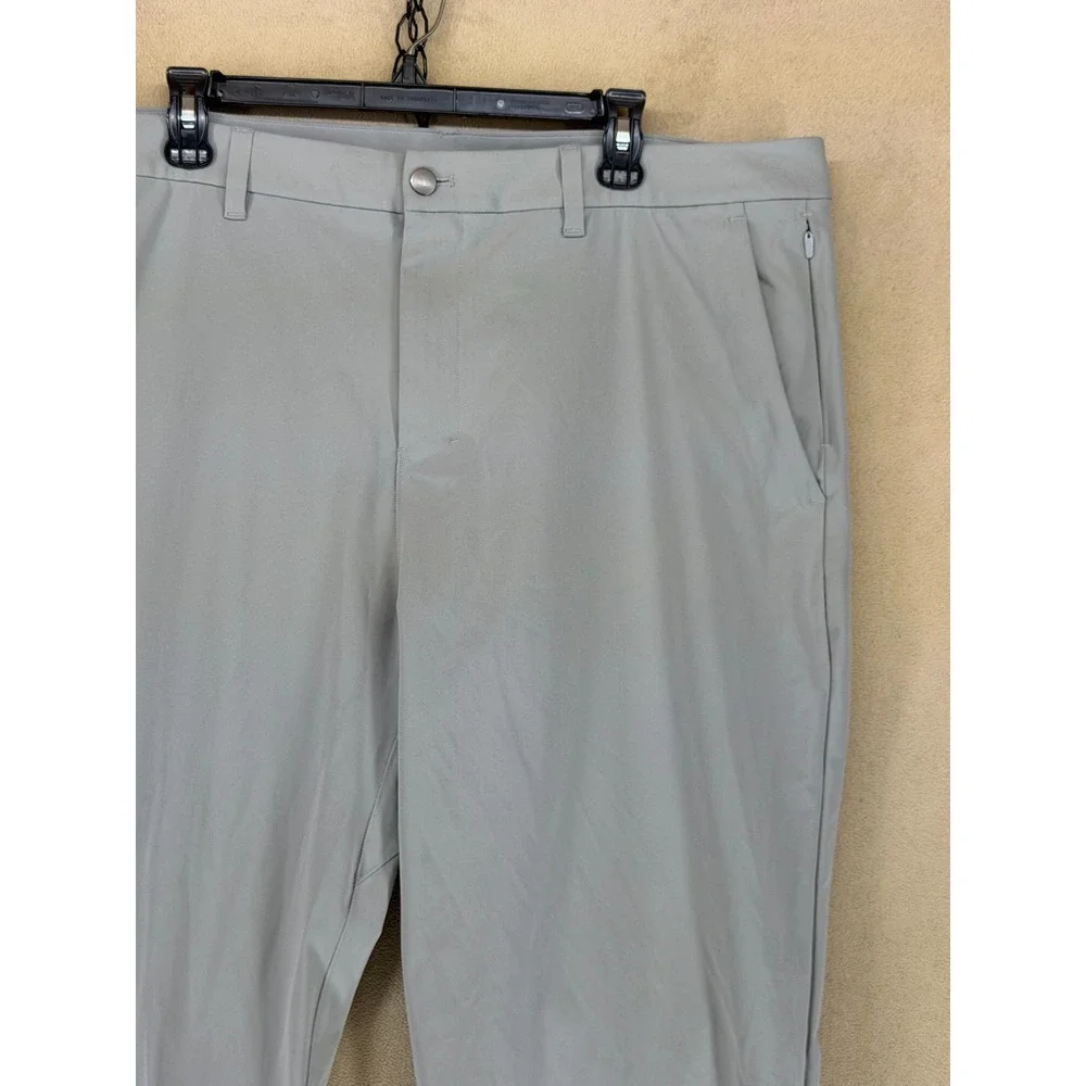 Lululemon ABC Pants Jogger Classic Fit Light Grey Mens Size 40 Stretch Preppy‎